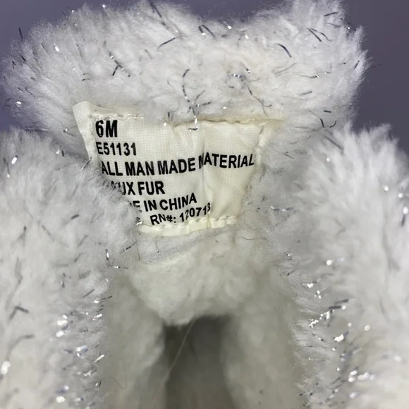 Toddler White & Pink Snow boots - Picture 4 of 8